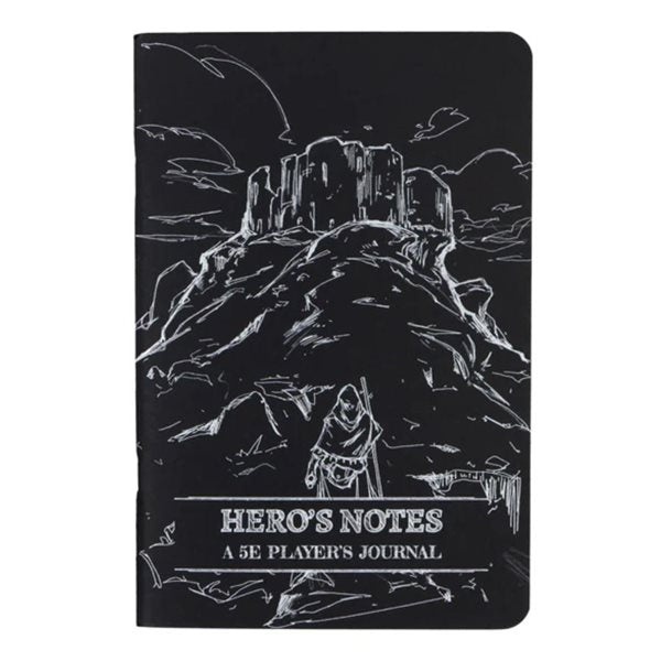 Hero's Notes - A 5E Player's Journal: Black (3 Pack)