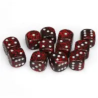 Chessex Speckled Silver Volcano16mm d6 Dice Block™ (12 dice)