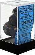 Opaque: Chessex Dusty Blue/Copper Polyhedral 7-Dice Set