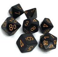 Opaque: Chessex Black/Gold Polyhedral 7-Dice Set